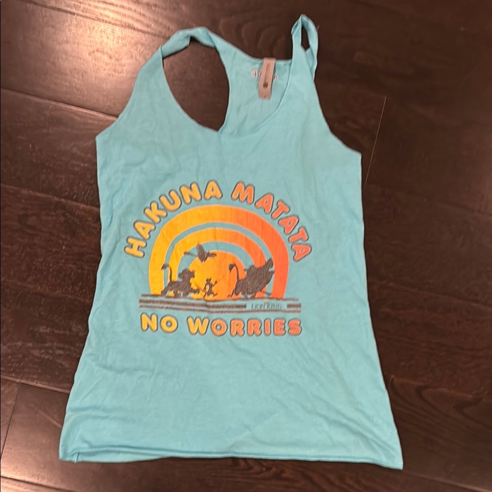 Disney Blue Tank Top with Hakuna Matata Design